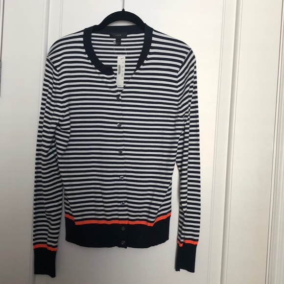 J. Crew Sweaters - J Crew striped cardigan.